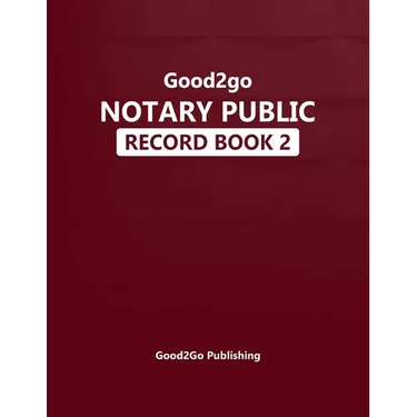Good2go Notary Record Book