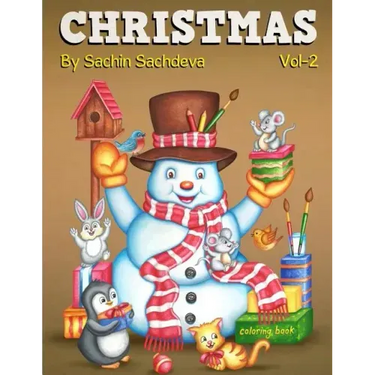 Christmas Coloring Book for Kids: Winter Season Book for Boys & Girls