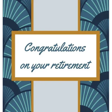 Retirement Guest Book with lined pages (hardback)