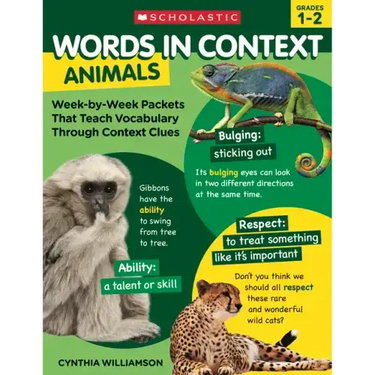 Words in Context: Animals: Week-By-Week Packets That Teach Vocabulary Through Context Clues