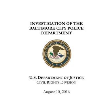 Investigation of the Baltimore City Police Department