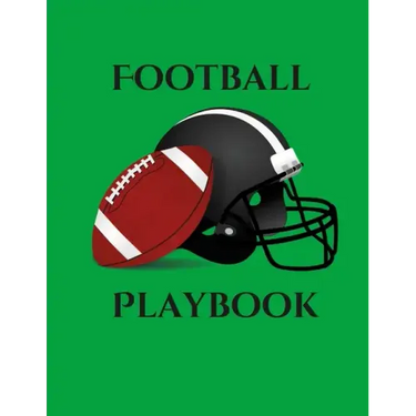 Football Playbook: 100 Page Football Coach Notebook with Field Diagrams to Creating Drills, Draw Up Plays, and Scouting!