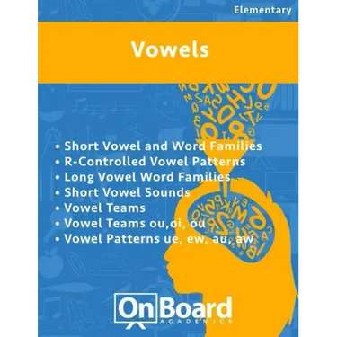 Vowels: R-Controlled Vowel Patterns, Long Vowel Word Families, Short Vowel Sounds, Vowel Teams, Vowel Teams ou, oi, ou, Vowel Patterns ue, ew, au, aw