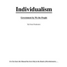 Individualism: Government By We The People