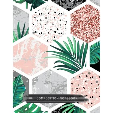 Composition Notebook: (8.5x11) Wide Ruled Lined Paper Journal (Octagon Pattern) (Notebook for Kids, Teens, Students, Adults) Back to School