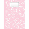 Marble Notebook A4: Pastel Pink College Ruled Journal