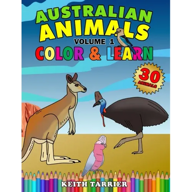 Australian Animals Volume 1 - Color & Learn