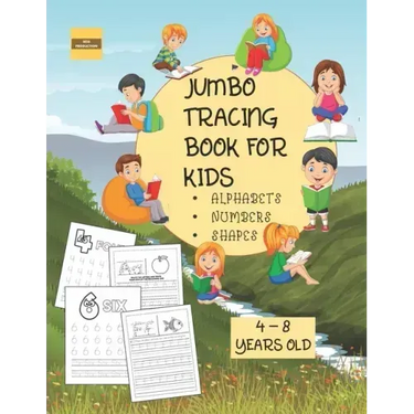Jumbo Tracing Book For Kids ( Alphabet, Numbers and Shapes): More than 100 Tracing Pages! Suitable for kids from 4 to 8 years old