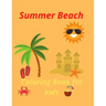 Summer Beach Coloring Book for kids