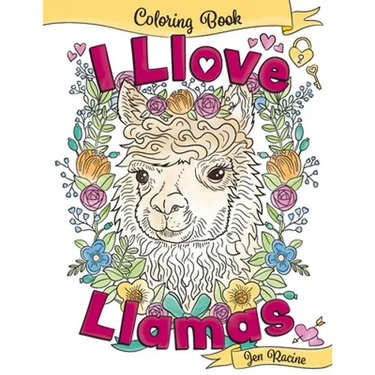 I Llove Llamas Coloring Book