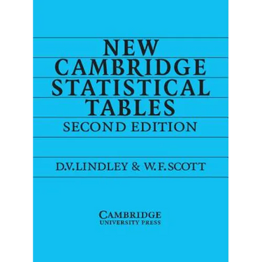 New Cambridge Statistical Tables
