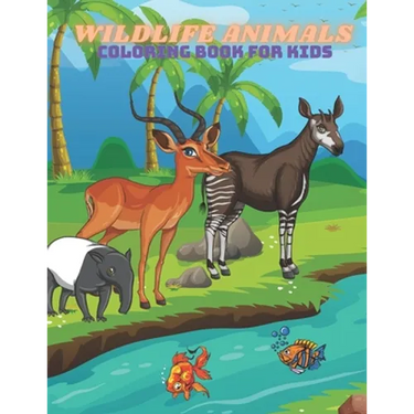 WILDLIFE ANIMALS - Coloring Book For Kids