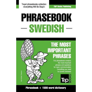 English-Swedish phrasebook and 1500-word dictionary