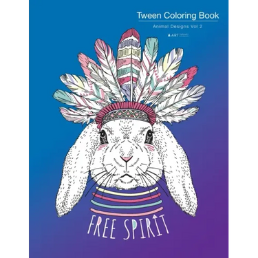 Tween Coloring Book: Animal Designs Vol 2: Colouring Book for Teenagers, Young Adults, Boys, Girls, Ages 9-12, 13-16, Cute Arts & Craft Gif