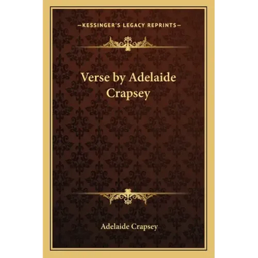 Verse by Adelaide Crapsey