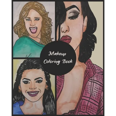 Makeup Coloring Book: Practice Face Charts For Professional Makeup Artists, Gift for Make Up Lovers