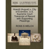 Hoerdt (August) V. City of Evanston. U.S. Supreme Court Transcript of Record with Supporting Pleadings