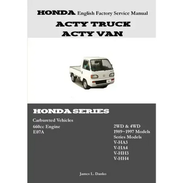 Honda Acty English Factory Service Manual