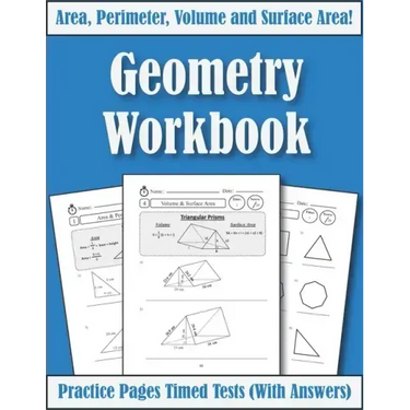Area Perimeter And Volume: Geometry Workbook: Practice Pages Of Geometry For Kids & Beginners (With Answers) KS2-KS3 Maths
