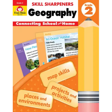 Skill Sharpeners: Geography, Grade 2 Workbook