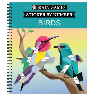 Brain Games - Sticker by Number: Birds