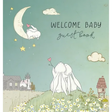 BABY SHOWER GUEST BOOK with GIFT LOG (HARDCOVER) for Baby Naming Day, Baby Shower Party, Christening or Baptism Ceremony, Welcome Baby Party: A Keepsa