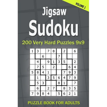 Jigsaw Sudoku Puzzle Book for Adults: 200 Very Hard Puzzles 9x9 (Volume1)
