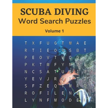 Scuba Diving Word Search Puzzles (Volume 1): Trivia Puzzle Book with Solutions for Scuba Diving Lovers