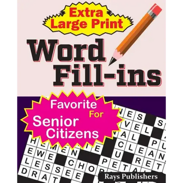 Extra Large Print WORD FILL-ins