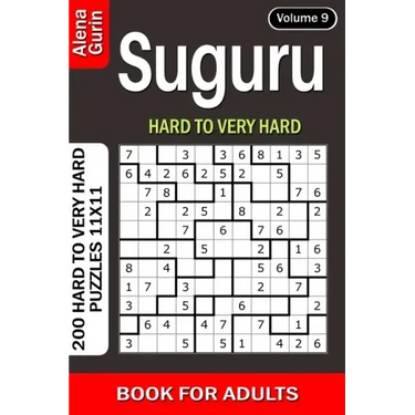 Suguru puzzle book for Adults: 200 Hard to Very Hard Puzzles 11x11 (Volume9)