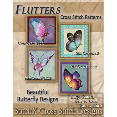 Flutters Cross Stitch Patterns: Beautiful Butterfly Designs