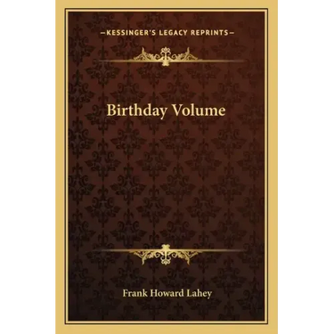 Birthday Volume