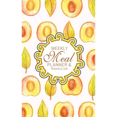 Weekly Meal Planner And Grocery List: Hardcover Book Family Food Menu Prep Journal With Sorted Grocery List - 52 Week 6 x 9 Hardbound Food Planner And