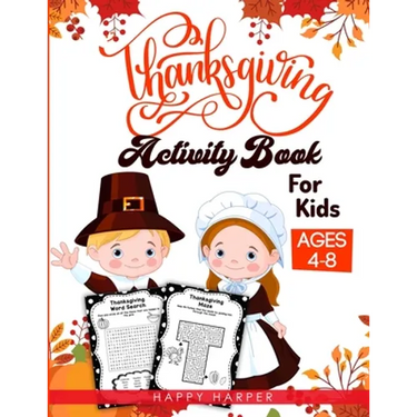 Thanksgiving Activity Book For Kids