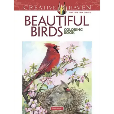 Creative Haven Beautiful Birds Coloring Book