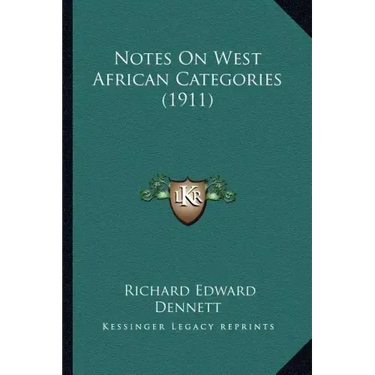 Notes on West African Categories (1911)