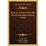 Hints to Travelers from the Royal Geographical Society (1878)