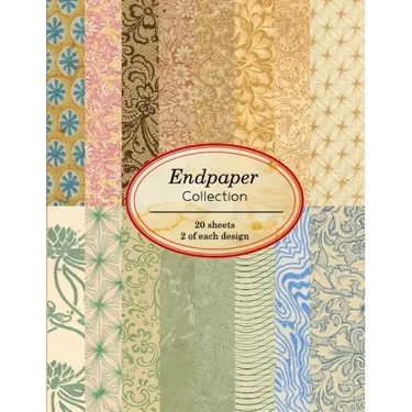 Endpaper Collection: 20 sheets of vintage endpapers for bookbinding and other paper crafting projects