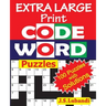 EXTRA LARGE Print CODEWORD Puzzles