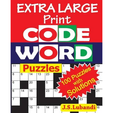 EXTRA LARGE Print CODEWORD Puzzles
