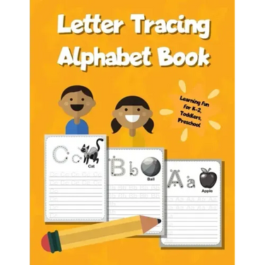Letter Tracing Alphabet Book: ABC Learning Workbook for Kids - Toddlers, Preschool, K-2 - Orange