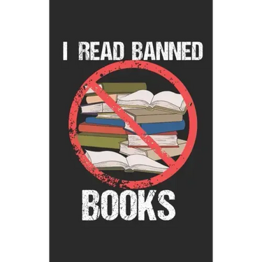 I Read Banned Books: Notebook, 120 pages, 5x8", quad paper