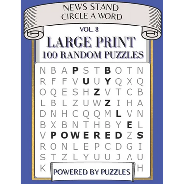 News Stand Circle a Word Vol.8: Large Print 100 Random Puzzles