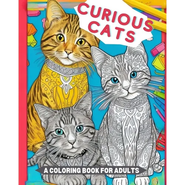 Curious Cats: An Adult Coloring Books