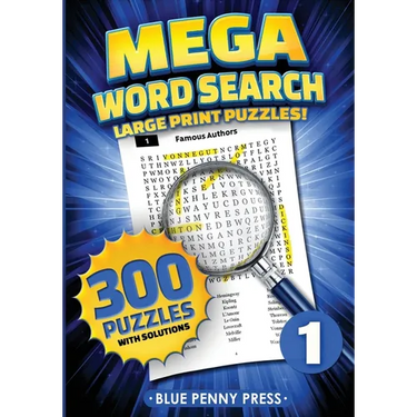 MEGA Word Search (Volume 1): 300 Simple to Challenging LARGE PRINT Puzzles