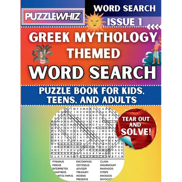 Greek Mythology: Featuring Engaging Themed Word Search Puzzles with Solutions (Issue 1)