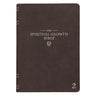 Nlt, the Spiritual Growth Bible (Faux Leather, Walnut Brown)