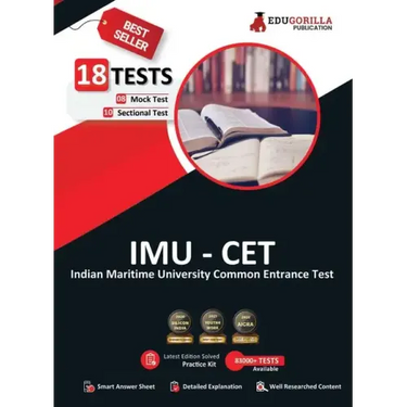 Imu CET 2023: Indian Maritime University Common Entrance Test - 8 Mock Tests and 10 Sectional Tests (2000 Solved Questions) with Fre