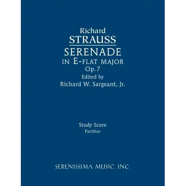 Serenade in E-flat major, Op.7: Study score