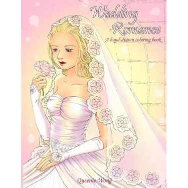 Wedding Romance - A hand-drawn coloring book